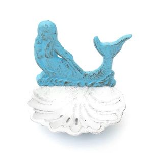 Mermaid Soap Dish Cast Iron Decor